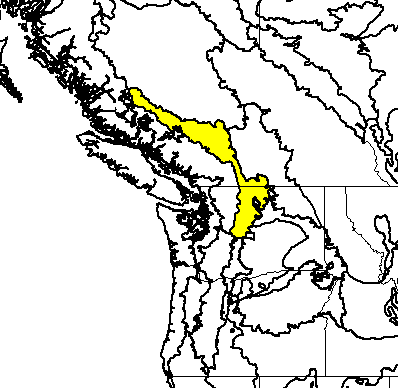 Cascade Mountains Map. Cascade Mountains leeward